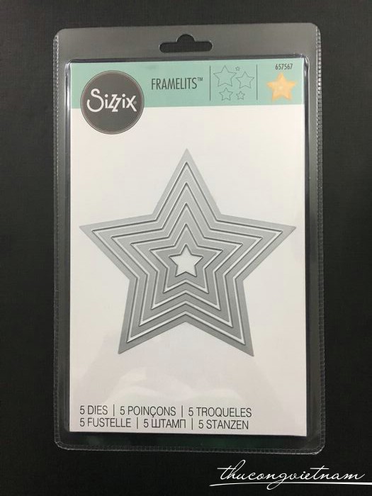 657567-Khuôn cắt Sizzix Framelits Stars